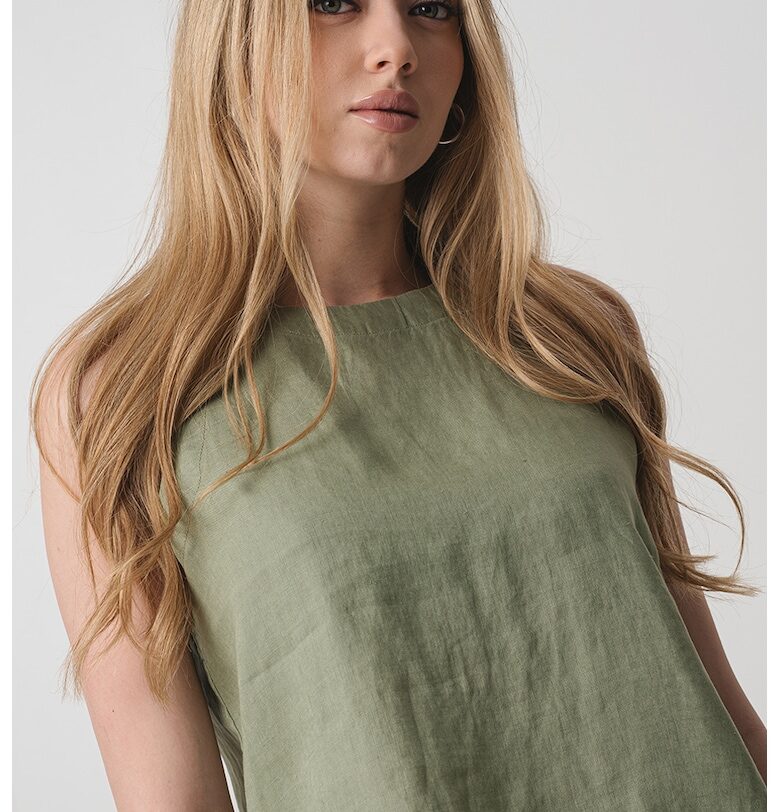 Ленена блуза без ръкави United Colors of Benetton