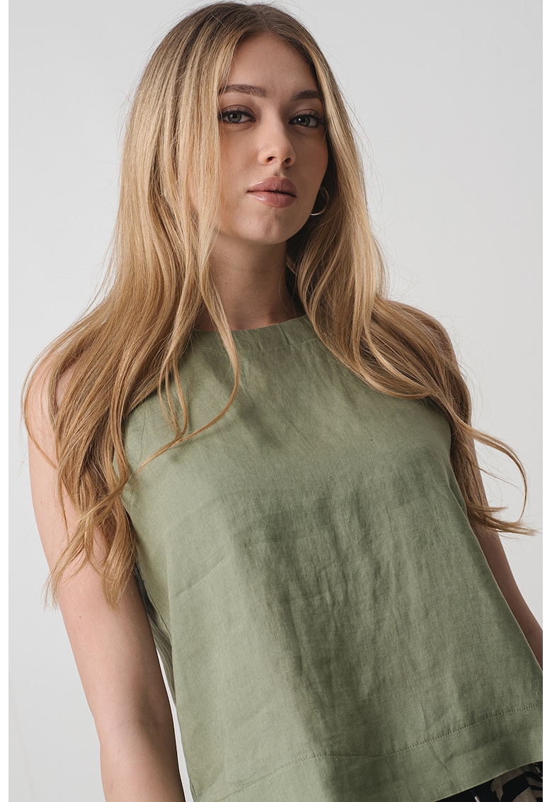 Ленена блуза без ръкави United Colors of Benetton