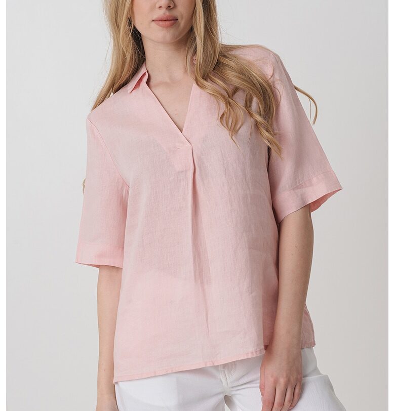 Ленена блуза с шпиц United Colors of Benetton