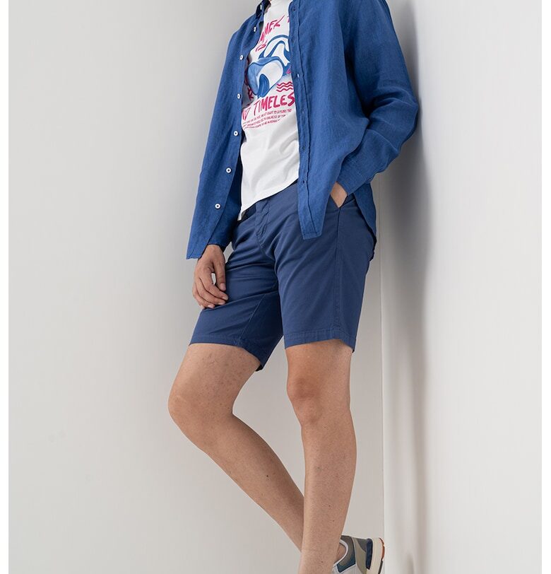 Ленена риза с дълги ръкави United Colors of Benetton