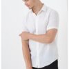 Ленена риза с къси ръкави ARMANI EXCHANGE