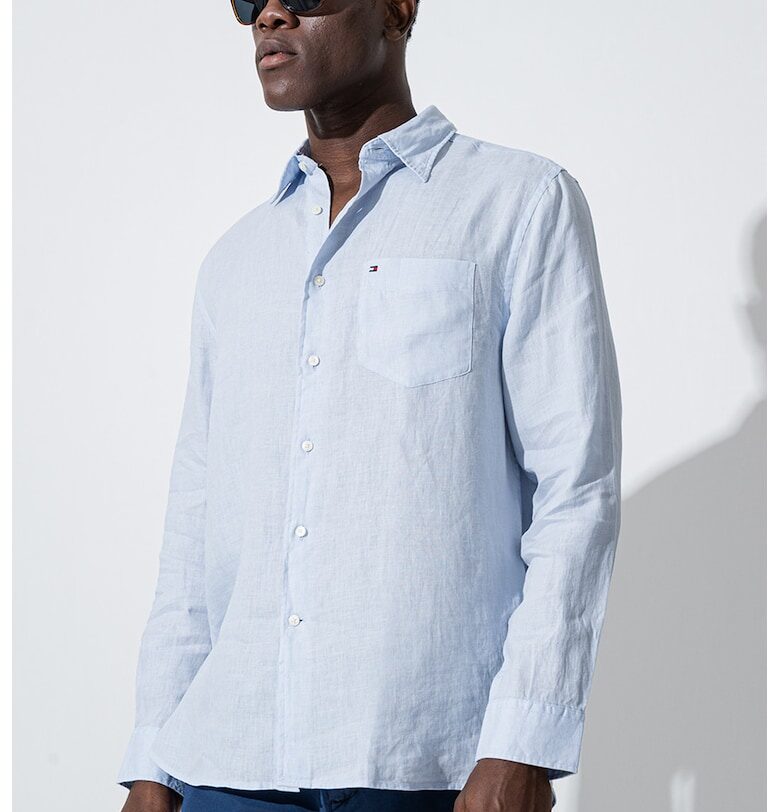 Ленена риза с пришит джоб Tommy Hilfiger