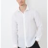 Ленена риза със стандартна кройка ARMANI EXCHANGE