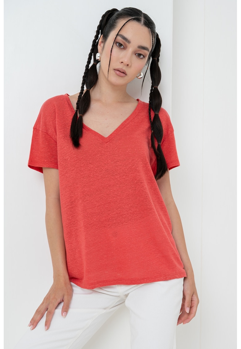 Ленена свободна тениска United Colors of Benetton