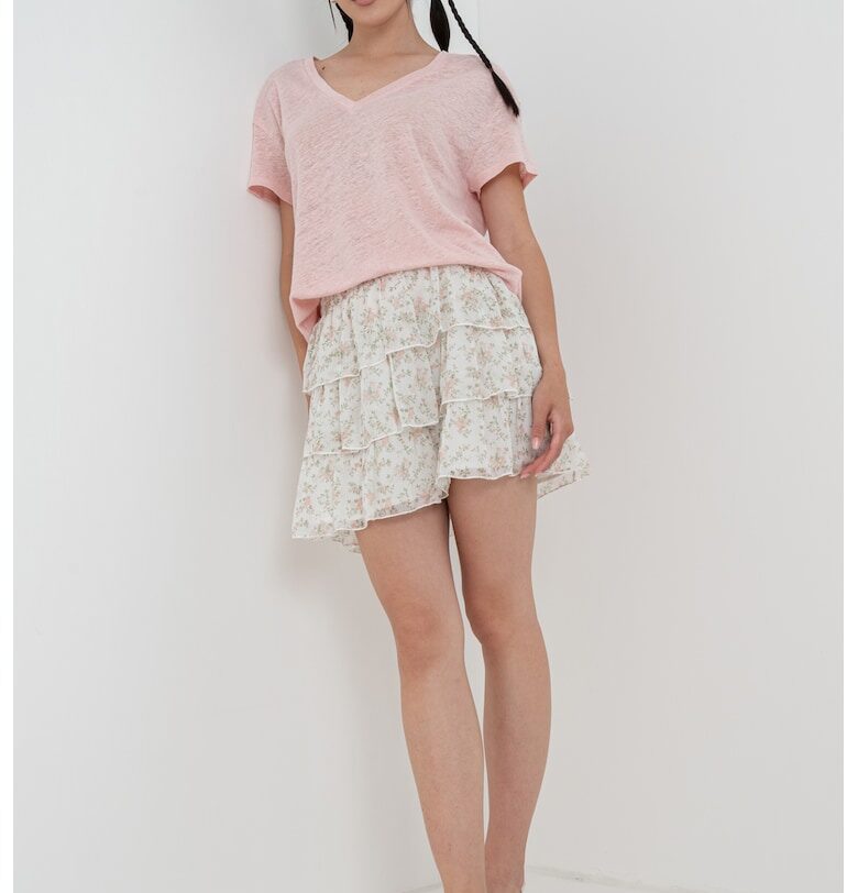 Ленена свободна тениска United Colors of Benetton