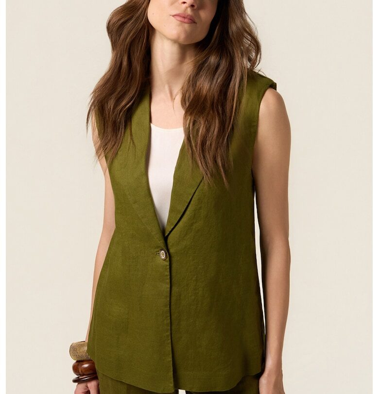 Ленено сако без ръкави Oltre