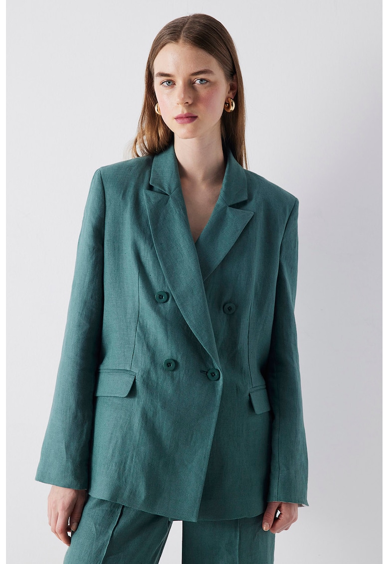 Ленено сако с двуредно закопчаване Ipekyol