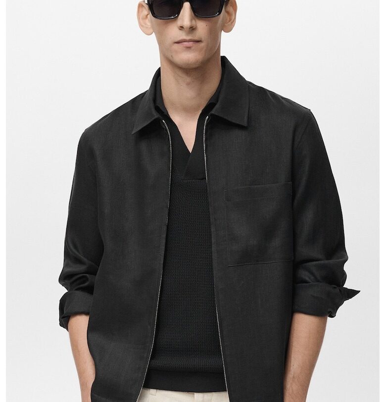 Ленено яке с цип Mango