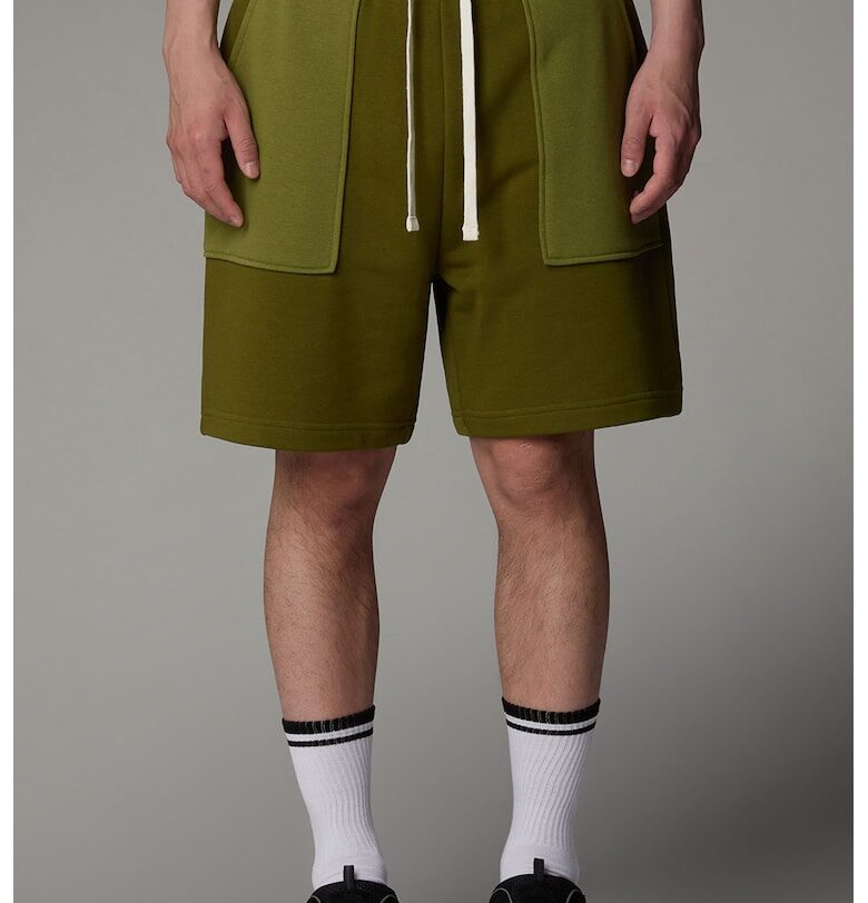 Мъхест къс панталон с памук и джобове The North Face