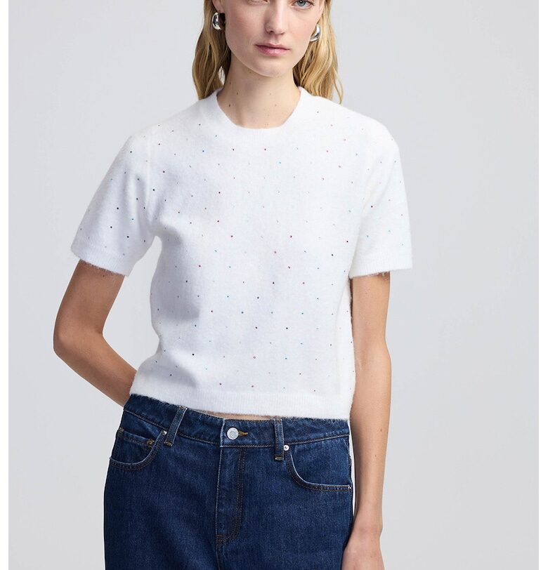 Мъхеста блуза с овално деколте Ipekyol