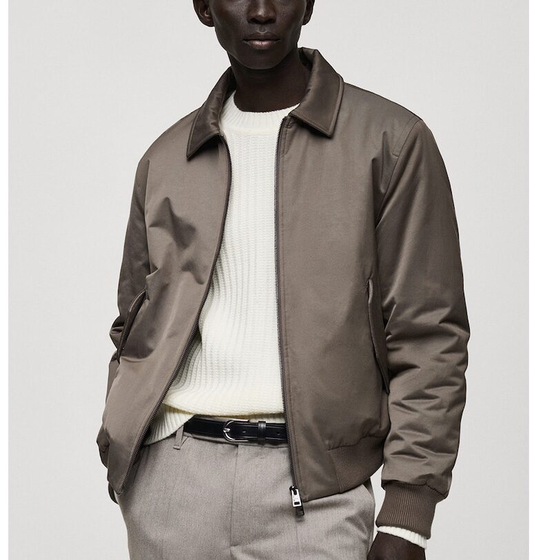 Непромокаемо бомбър яке Mango