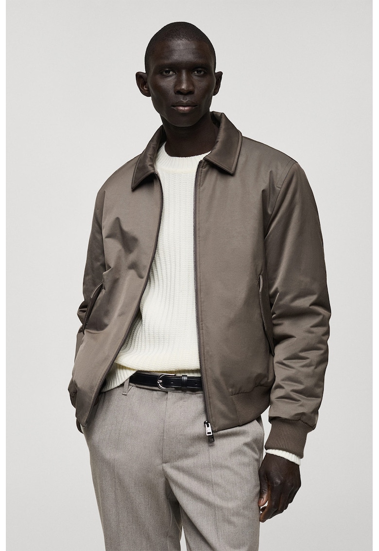 Непромокаемо бомбър яке Mango