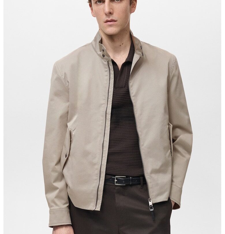 Непромокаемо яке с памук Mango