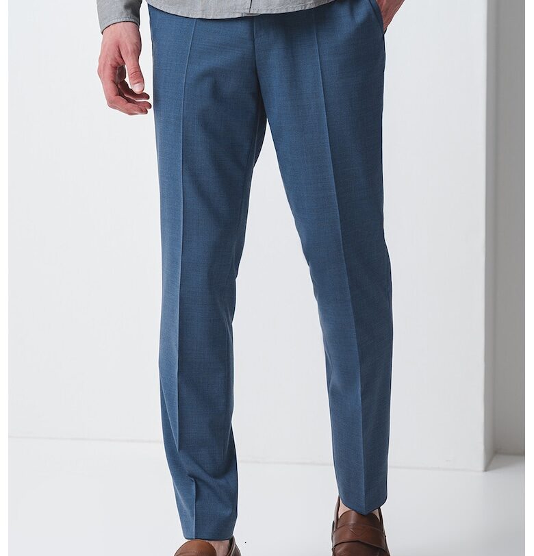 Официален панталон с вълна и ръб HUGO