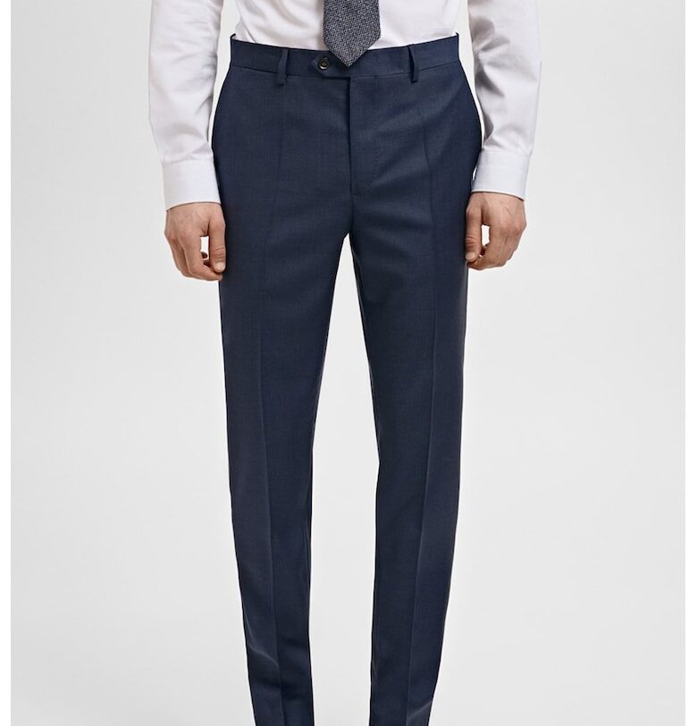 Официален слим панталон от вълна Mango