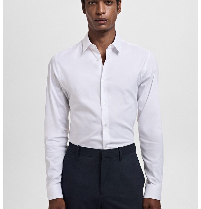 Официална риза с дълги ръкави Mango