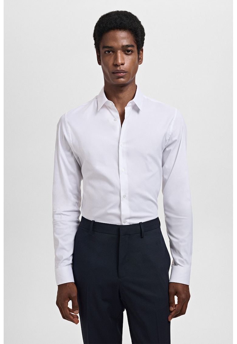 Официална риза с дълги ръкави Mango