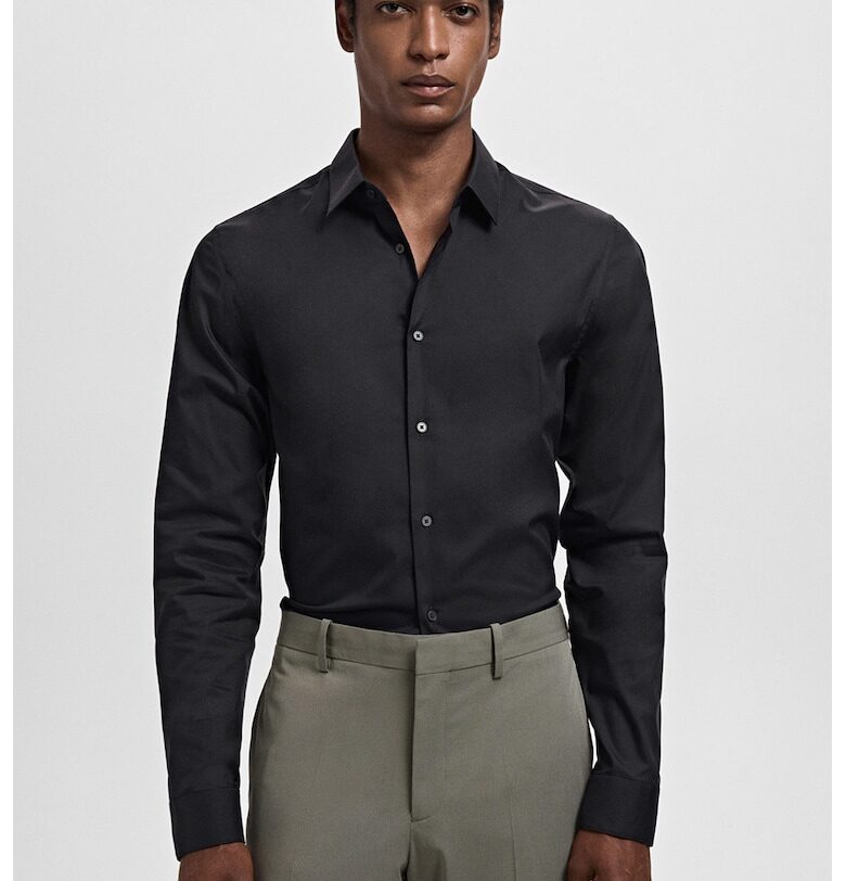 Официална риза с дълги ръкави Mango