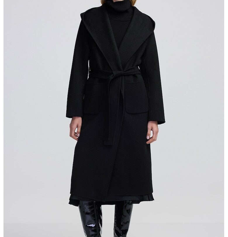 Палто с вълна с колан Ipekyol