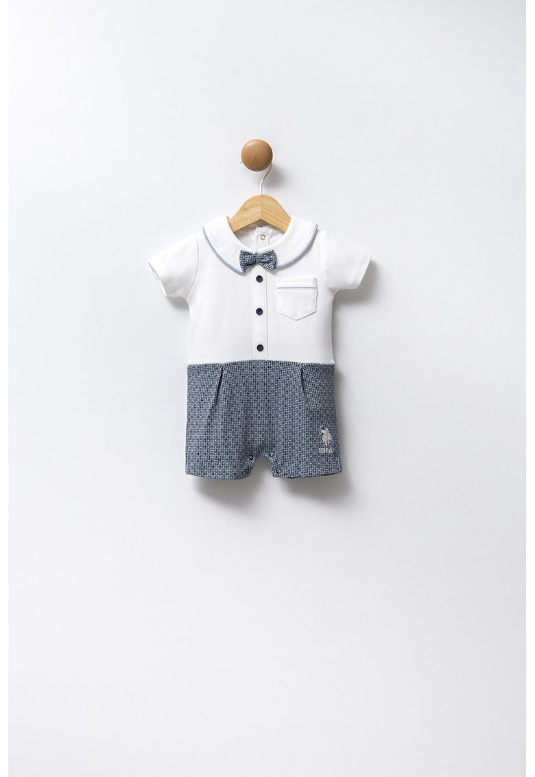 Памучен гащеризон с дизай н2 в 1 US Polo Assn