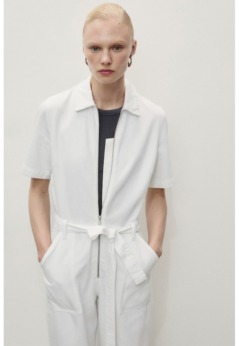 Памучен гащеризон с колан Mango