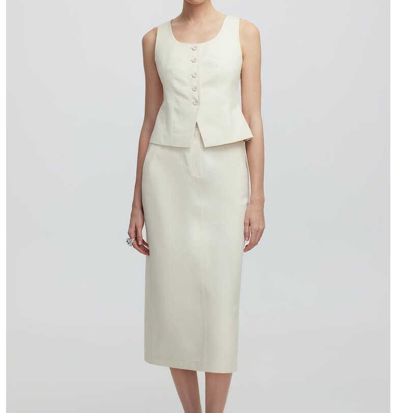 Памучен елек с овално деколте Ipekyol