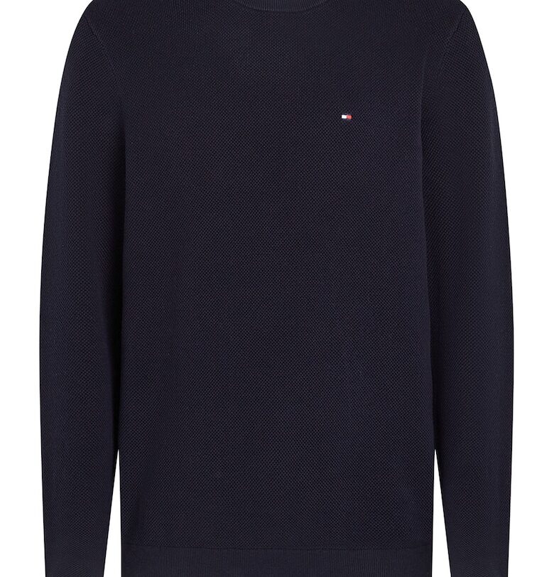 Памучен оуловер с овално деколте Tommy Hilfiger