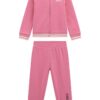 Памучен спортен екип с декоративни камъни GUESS KIDS
