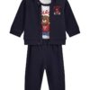 Памучен спортен екип с лого - 3 части GUESS KIDS