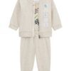 Памучен спортен екип с лого - 3 части GUESS KIDS