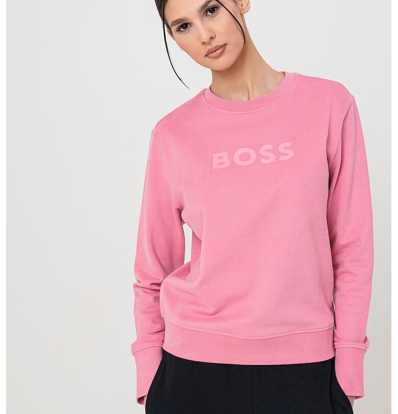 Памучен суитшърт с лого BOSS