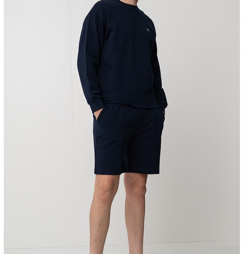 Памучен суитшърт с овално деколте United Colors of Benetton