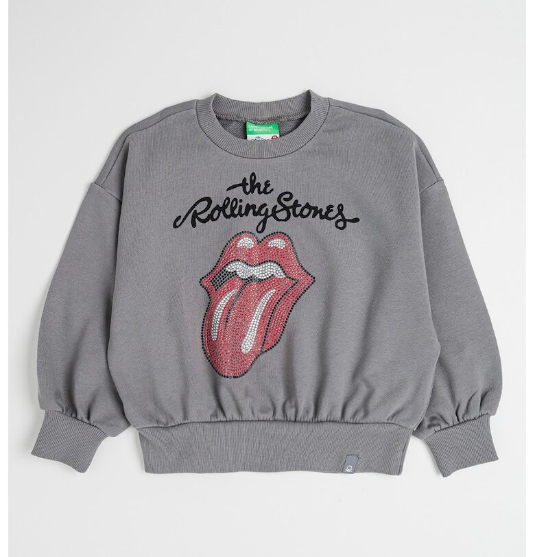 Памучен суитшърт с паднали ръкави United Colors of Benetton