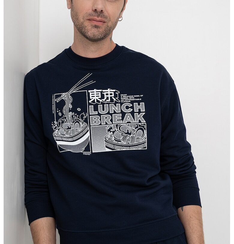 Памучен суитшърт с принт United Colors of Benetton