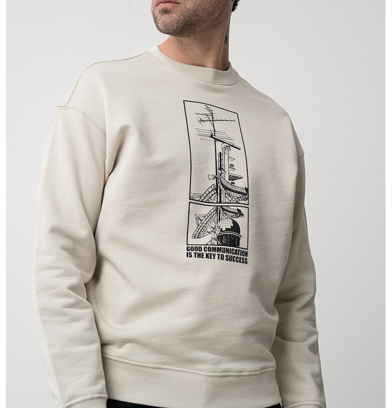 Памучен суитшърт с принт United Colors of Benetton