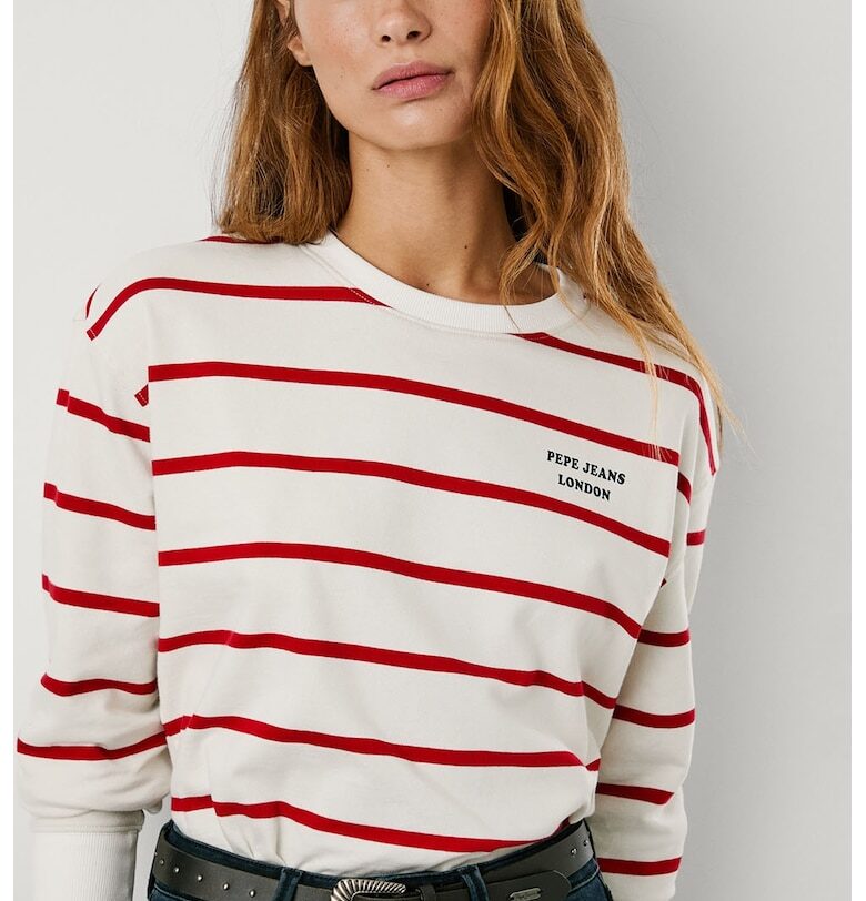 Памучен суитшърт с райе Pepe Jeans London