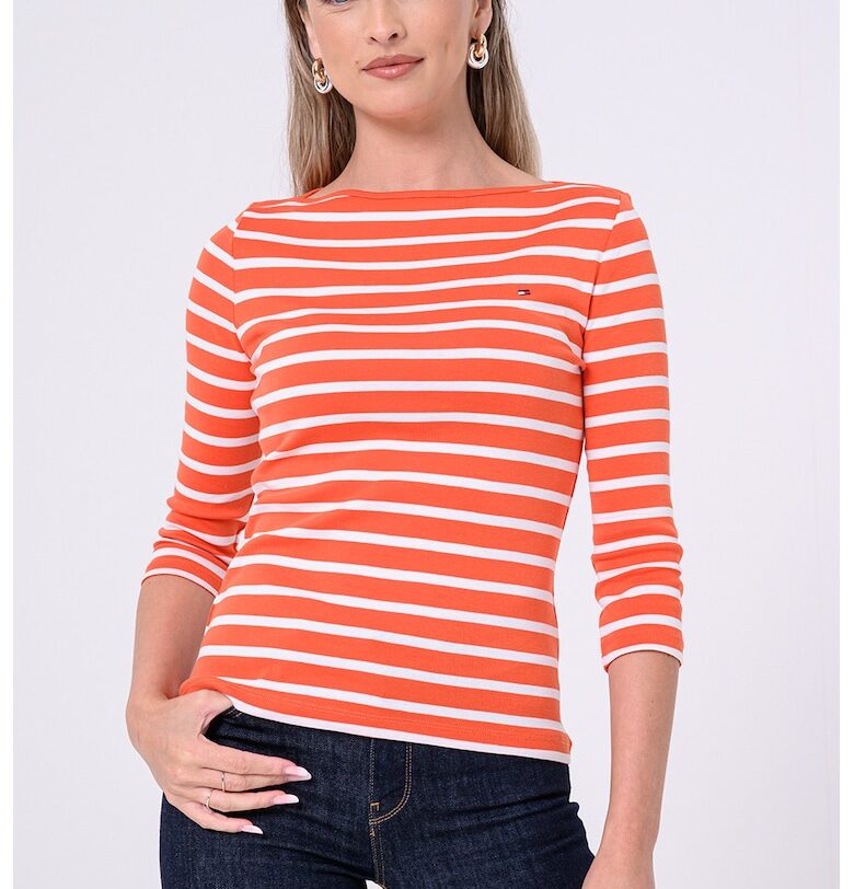 Памучна блуза с 3/4 ръкави Tommy Hilfiger