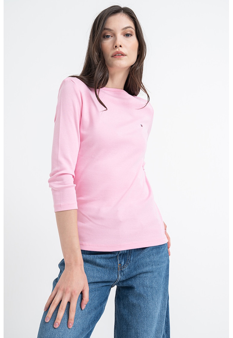 Памучна блуза с 3/4 ръкави Tommy Hilfiger