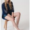 Памучна блуза с бродерии United Colors of Benetton