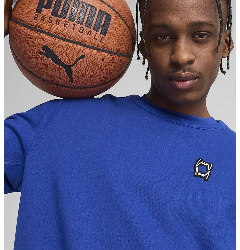 Памучна блуза с еластични маншети Puma