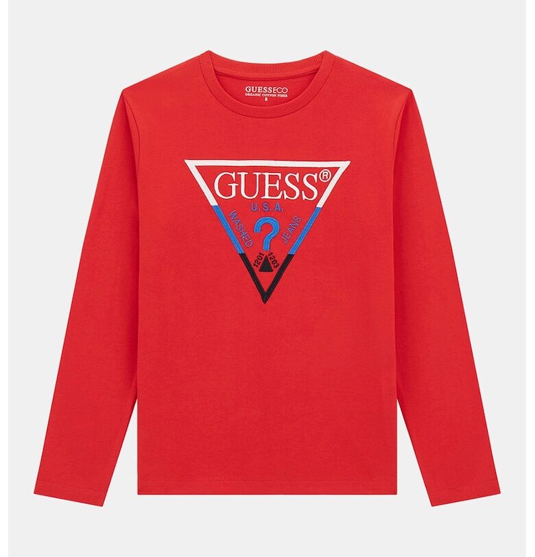 Памучна блуза с лого GUESS KIDS