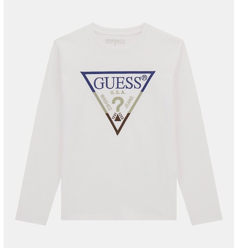 Памучна блуза с лого GUESS KIDS
