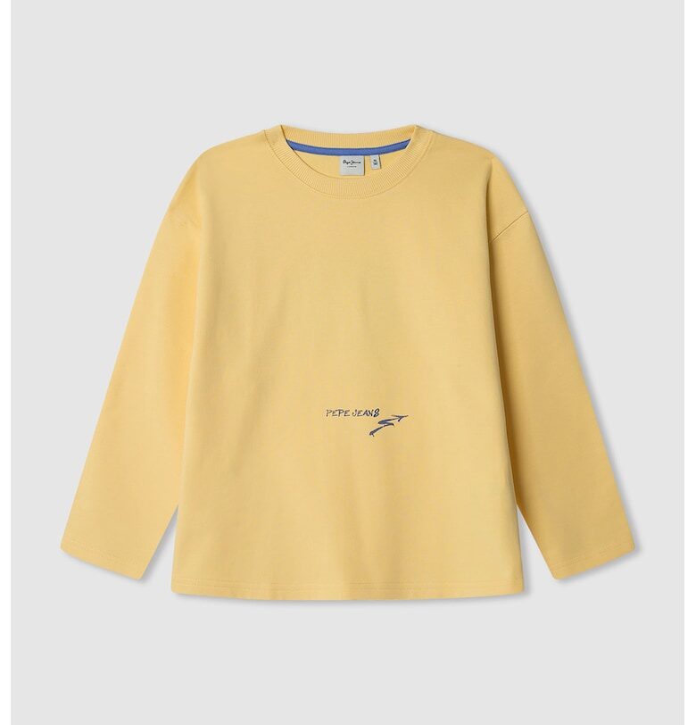 Памучна блуза с надпис Pepe Jeans London
