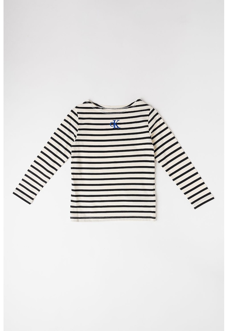 Памучна блуза с райе CALVIN KLEIN