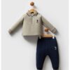 Памучна блуза с яка и спортен панталон - 2 части US Polo Assn
