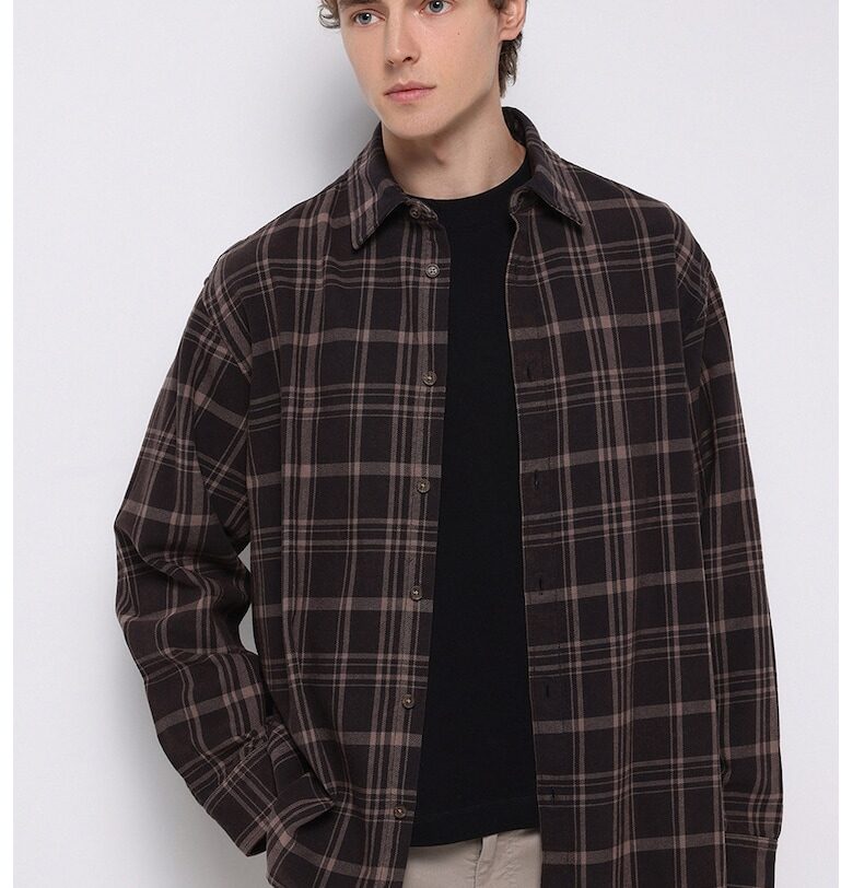 Памучна карирана риза COLINS