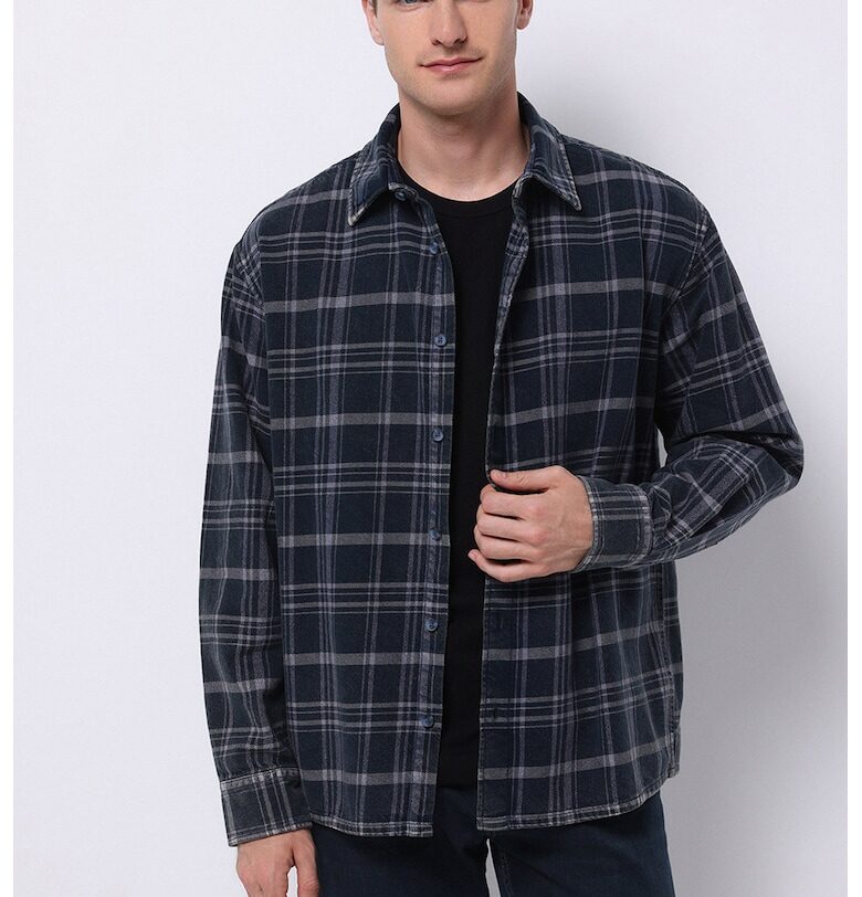 Памучна карирана риза COLINS