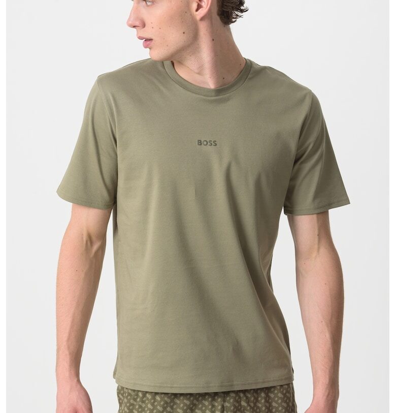 Памучна къса пижама BOSS