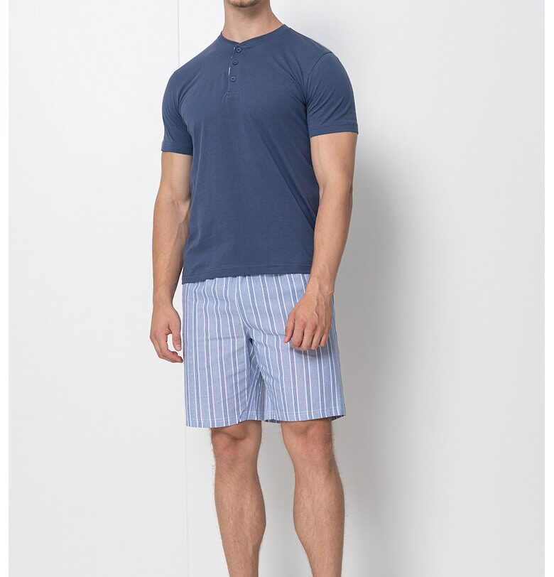 Памучна пижама с къси ръкави OVS