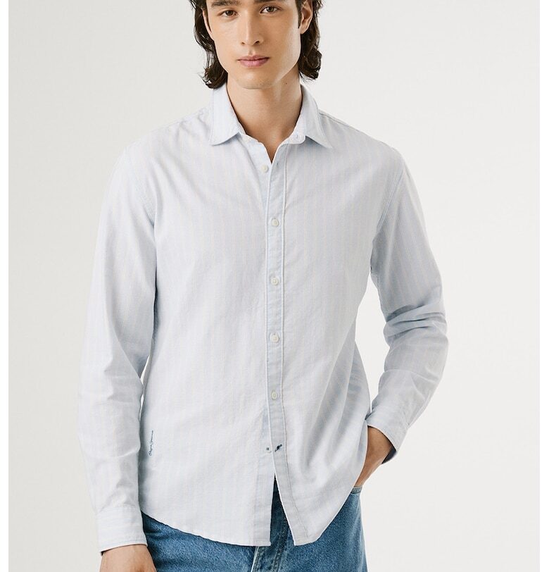 Памучна раирана риза Pepe Jeans London